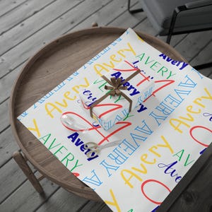 Personalized Wrapping Paper with Name | Custom Gift Wrap for Birthdays, Holidays, Weddings & Baby Showers