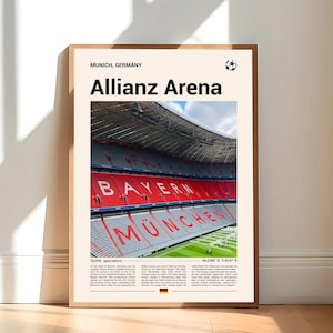 Allianz Arena Print, Bayern Munich Poster, Bayern Munich Print, Bayern Munich Gifts, Bayern Munich Fans, Bayern Poster, Bayern Print