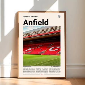 Anfield Print, Liverpool FC Gifts, Liverpool Poster, Liverpool FC Print, Liverpool Football Club Poster, Liverpool Fan Gift, LFC Gifts