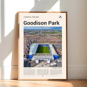 Goodison Park Print, Everton Geschenke, Everton Poster, Everton Druck, Everton FC, EFC Geschenke, Geschenke für Everton Fan