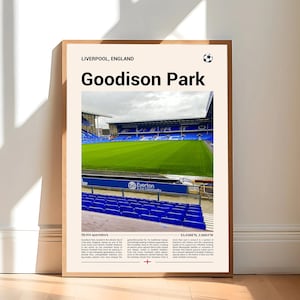 Goodison Park Print, Everton Geschenke, Everton Poster, Everton Druck, Everton FC, EFC Geschenke, Geschenke für Everton Fan