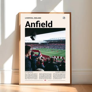 Anfield Print, Liverpool FC Gifts, Liverpool Poster, Liverpool FC Print, Liverpool Football Club Poster, Liverpool Fan Gift, LFC Gifts