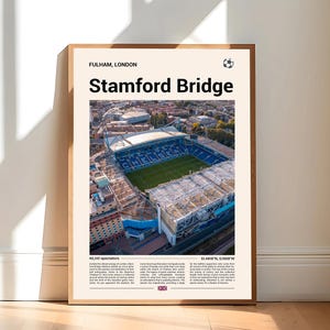 Stamford Bridge Stadion Wandkunst, Stamford Bridge Stadion Wandkunst, Geschenke, Stamford Bridge Stadion