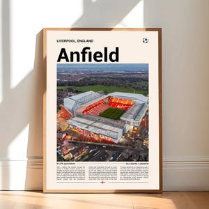 Anfield Print, Liverpool FC Gifts, Liverpool Poster, Liverpool FC Print, Liverpool Football Club Poster, Liverpool Fan Gift, LFC Gifts