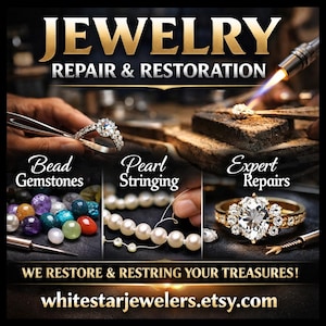 Jewelry Repair Restoration: Watch, Ring, Pearl, Bead Stringing – Expert Service