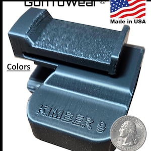 Holster for Kimber 9 Micro 9mm In Waistband IWB Conceal Carry. 3D Printed in USA
