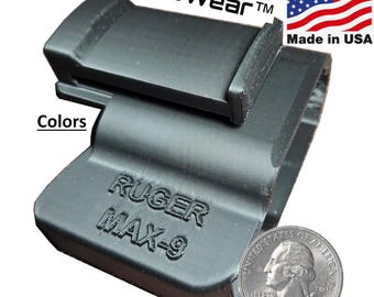 Holster for Ruger Max-9 IWB Concealed Carry, 3D Printed Made in USA