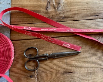 French ribbon Bolduc - Red fruit color - Paris