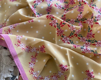 Vintage Silk Scarf Celia Birtwell for Cacharel