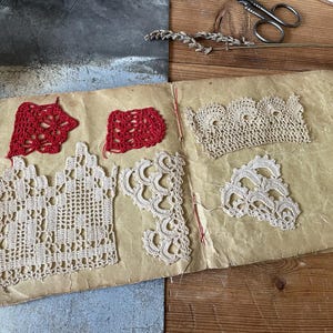 Old French young girl School girl Crochet exercice Book  crochet Samples