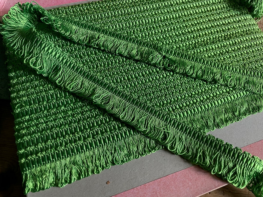 Vintage FRENCH Silk Thread Trim - True Green Color - Etsy