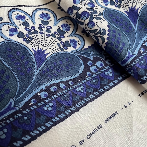 Vintage FRENCH Souleiado Textile Frieze Trim Provençal Collection