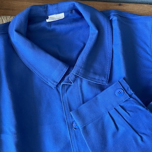 FRENCH worker Jacket - Blue jacket - Bleu de travail - Genuine vintage Unused stock Unisex