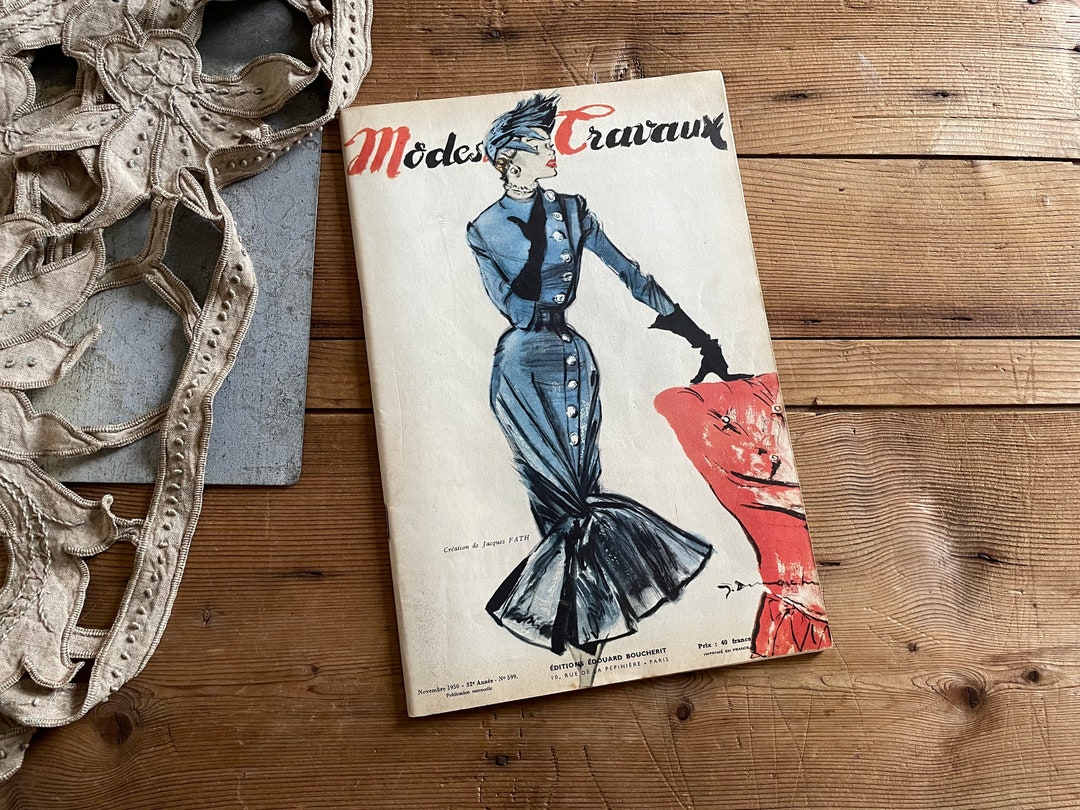 Magazine Ancien "Modes & Travaux" - Février 1950 - État Très Bon - Pièce De Collection Mode, Couture, Décoration