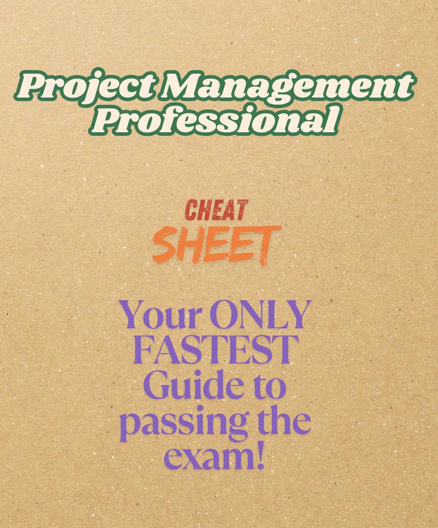 PMP Exam Cheat Sheet Bundle – PMBOK 7 Study Guide (digital Download) - Etsy