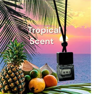 M.M.S Vogue Car Air Freshener Diffuser, Designer-Inspired Fragrances, Wooden Cap Hanging Design, Long-Lasting Scents