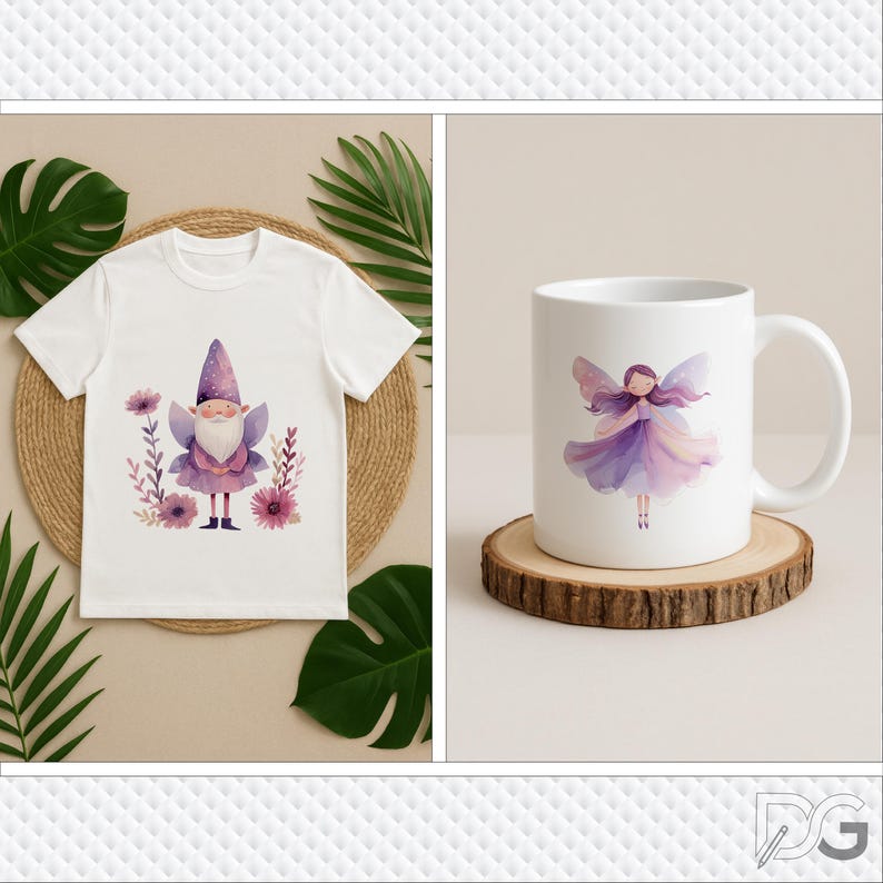 Purple Fairy Watercolor Clipart PNG, Fantasy Art (digital Download) - Etsy