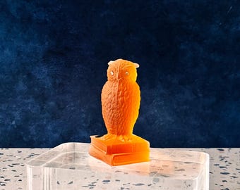 Vintage Westmoreland Art Glass White Owl With Sticker - Etsy