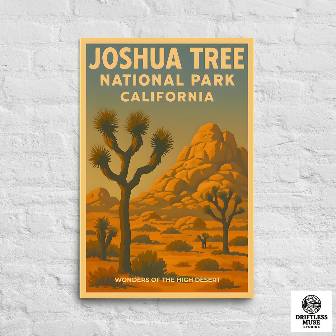 Joshua Tree National Park Poster – Museum-quality Matte Print - Etsy