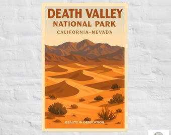 Death Valley National Park Poster, Digital Download
