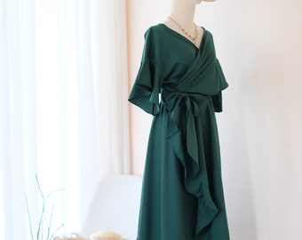 dark green sundress