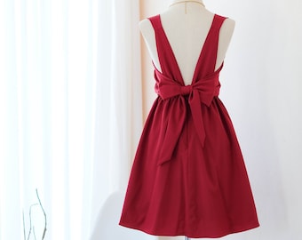 blood red maxi dress