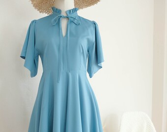blue cute dress