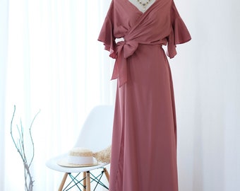 dark rose pink dress