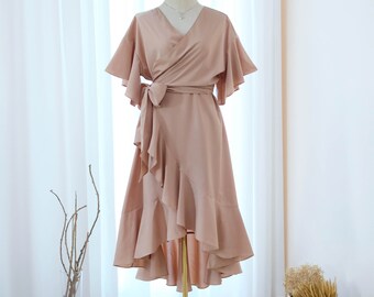 bridesmaid dresses beige color