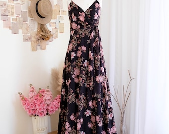 open lace back dress LTP1580,Sexy Black Chiffon Pink Layer Sheath Long Prom Evening Dresses –  Laylatailor Shop main image 0