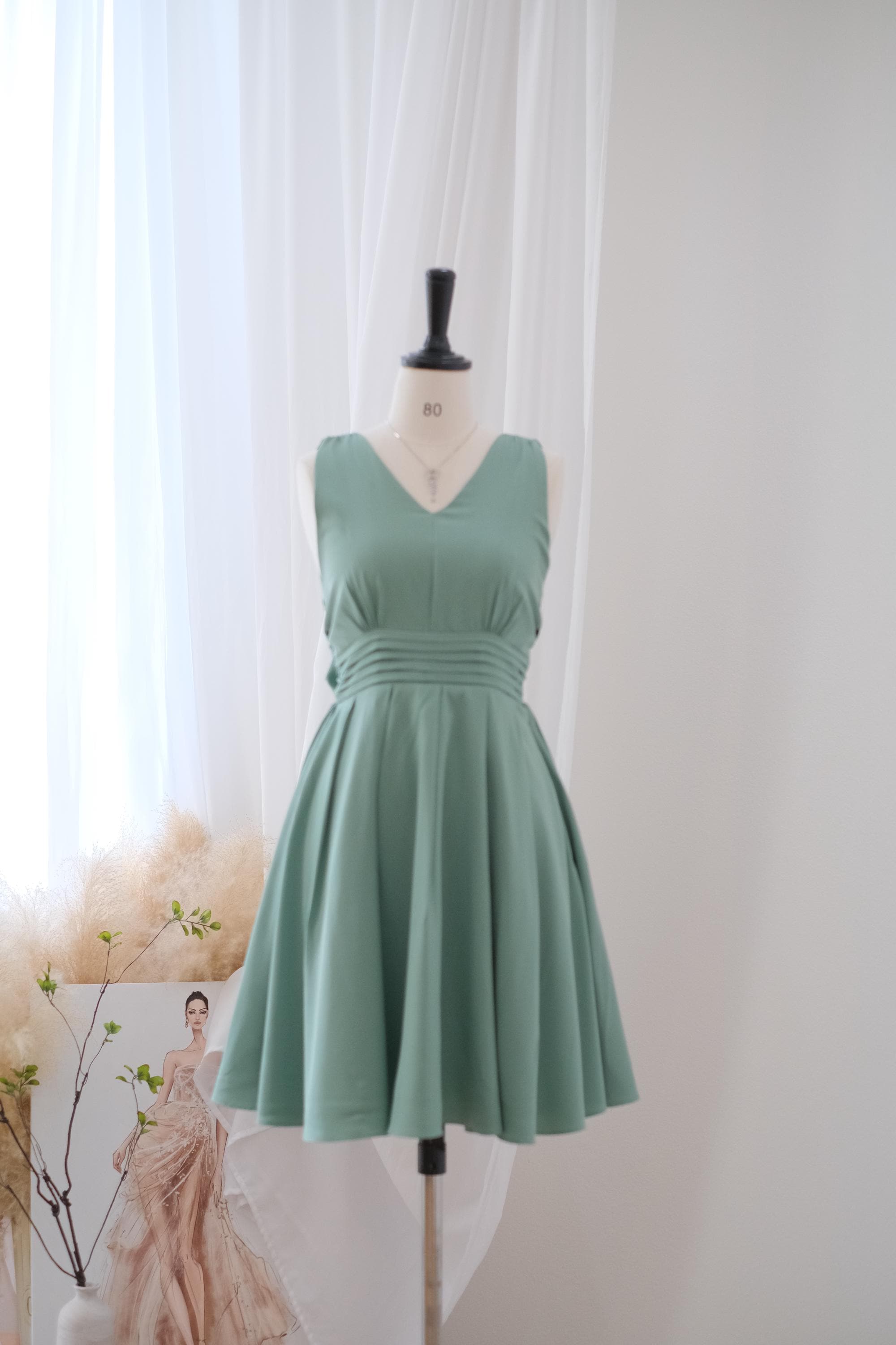 dusty mint bridesmaid dresses Zapakasa Women Dusty Sage Off the Shoulder Sheath Chiffon Pleated Long Bridesmaid  Dress