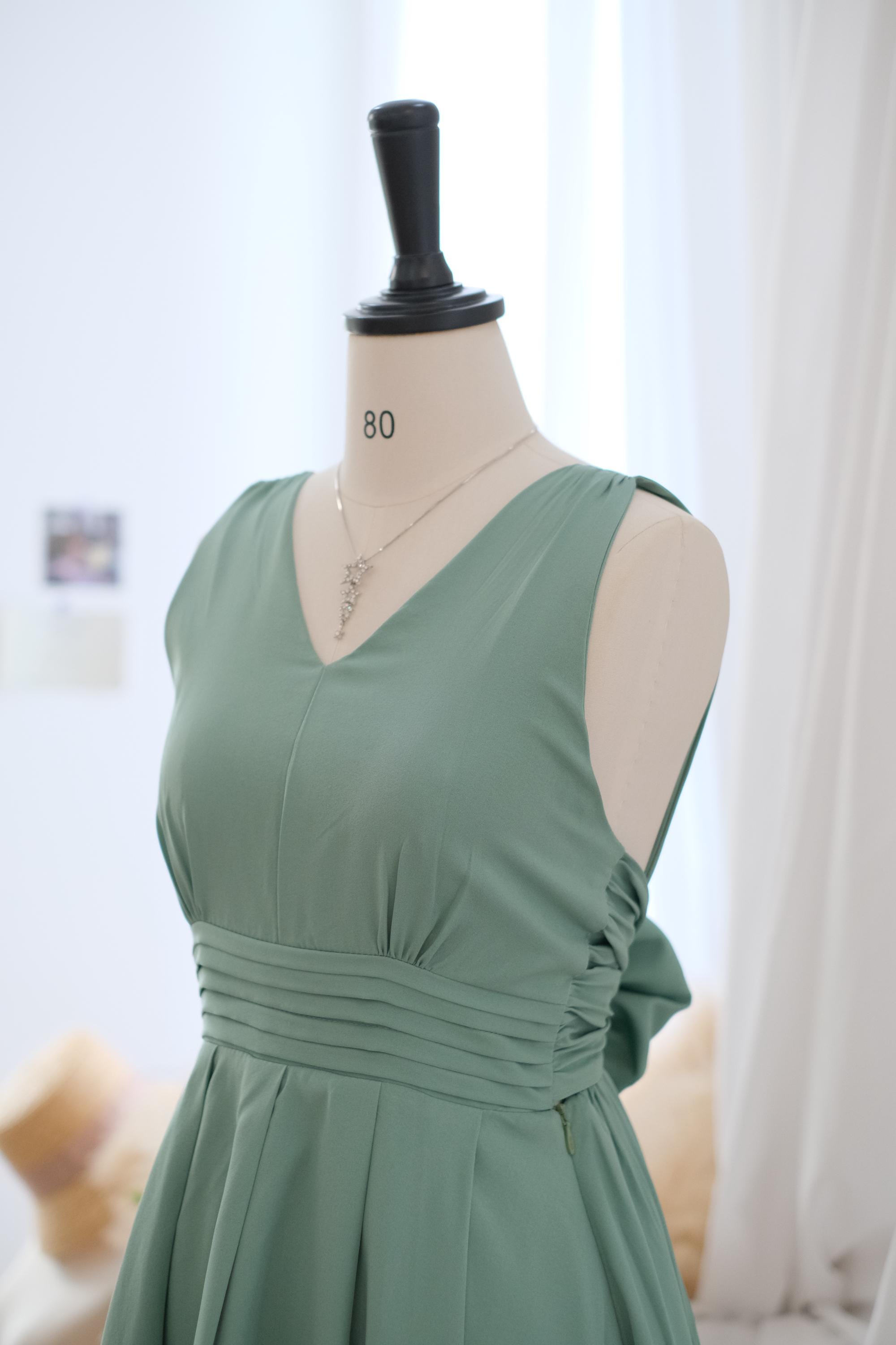 sage green dresses uk Matcha Green Clover Dress main image 0