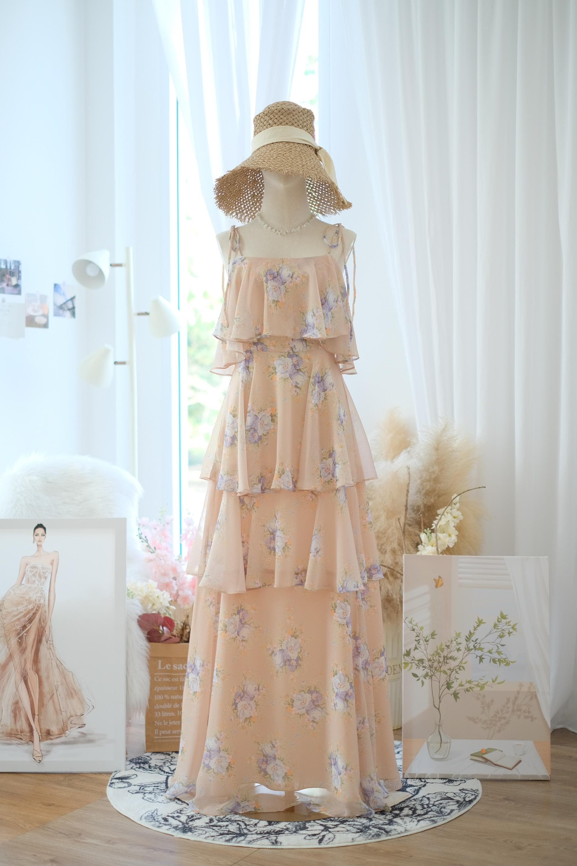 princess polly baby blue dress Floral Bridesmaid Dresses – Show Me Your Mumu main image 1