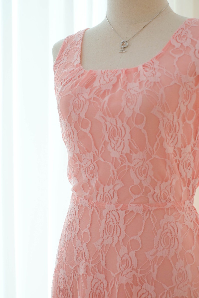 Pink dress Lace pink Long Bridesmaid dress Wedding Dress Long Prom dress Party dress Cocktail dress Maxi dress Evening Gown