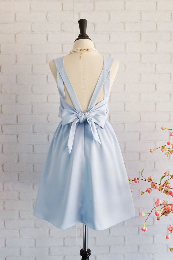 serenity blue bridesmaid dresses