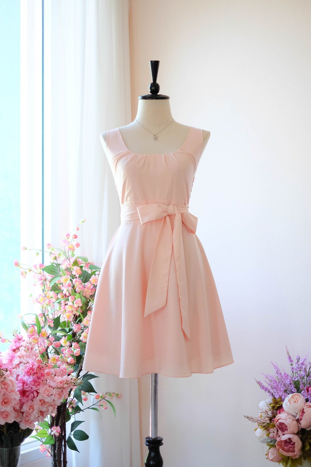 Pink Bridesmaid Dress Blush Pink Dress Vintage Wedding Dress - Etsy