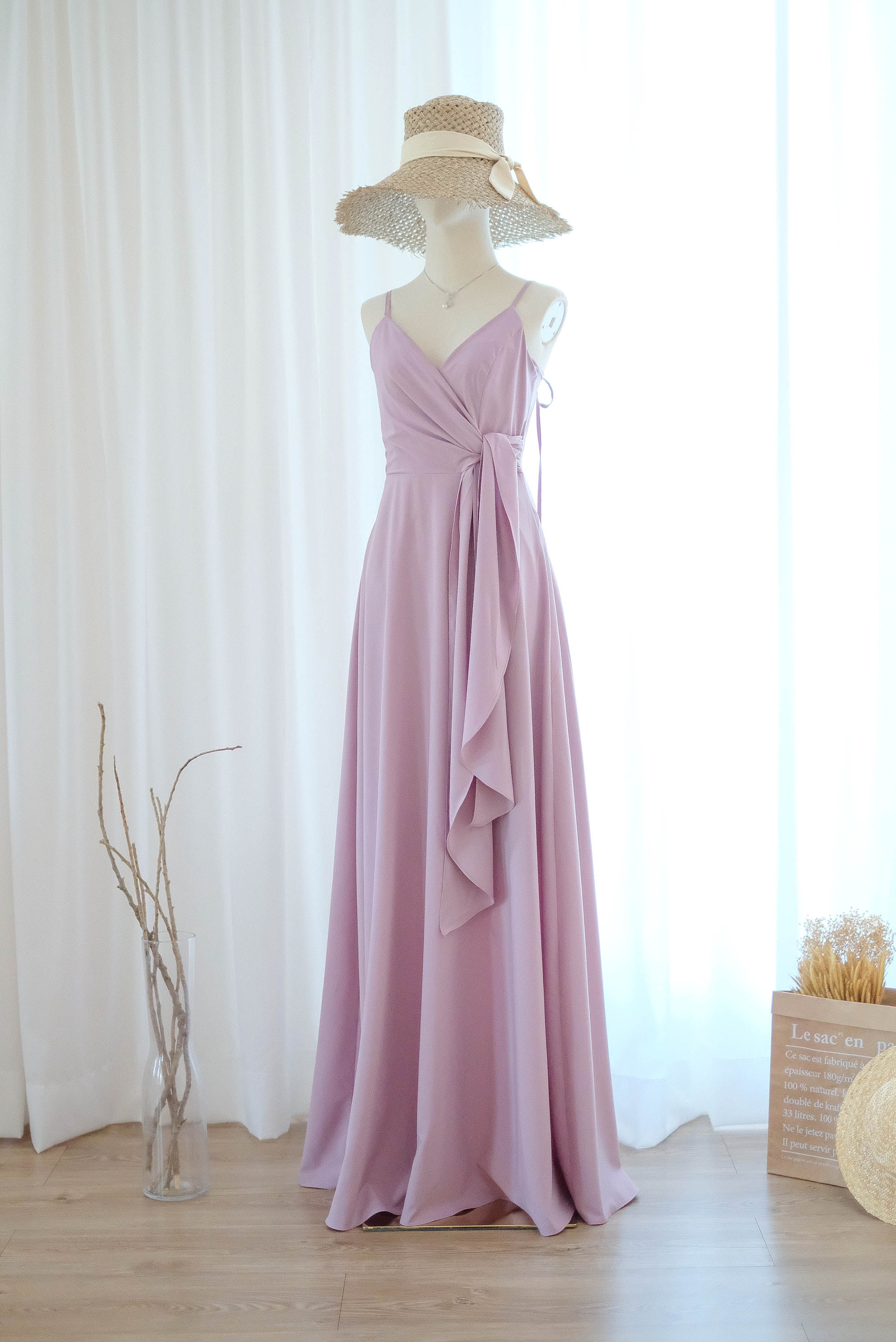 Dusty Purple Dress - Etsy