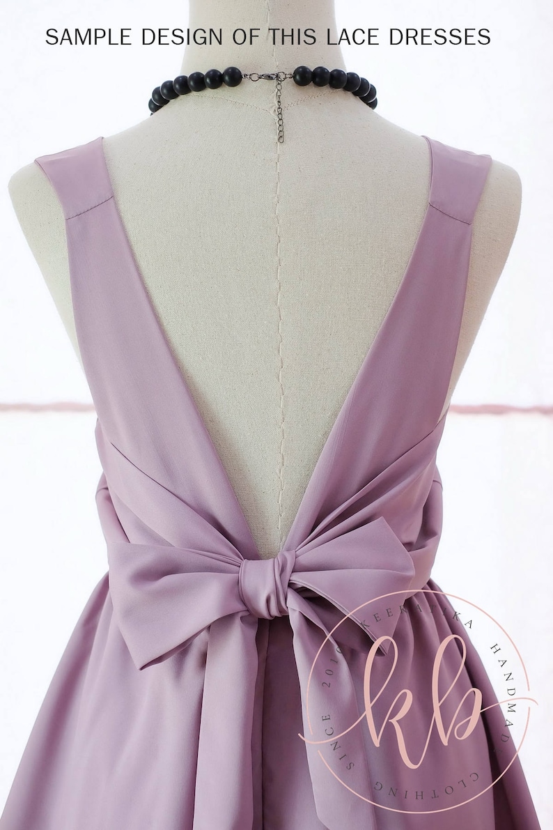 Pink dress Blue dress Purple Bridesmaid dress Wedding Prom dress Cocktail Party dress Evening dress Backless bow dress