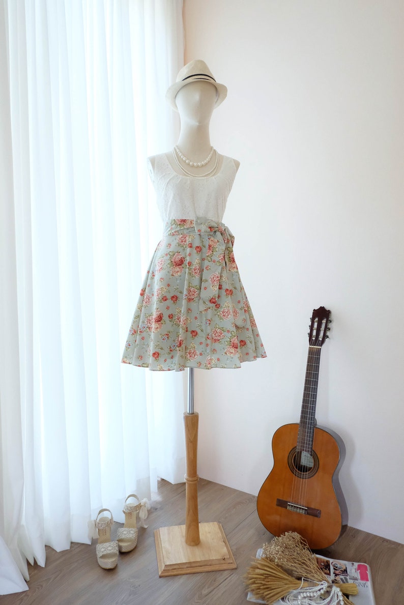SALE Blue floral dress blue sundress blue dress spring summer dress Tea party dress vintage dress style SMALL