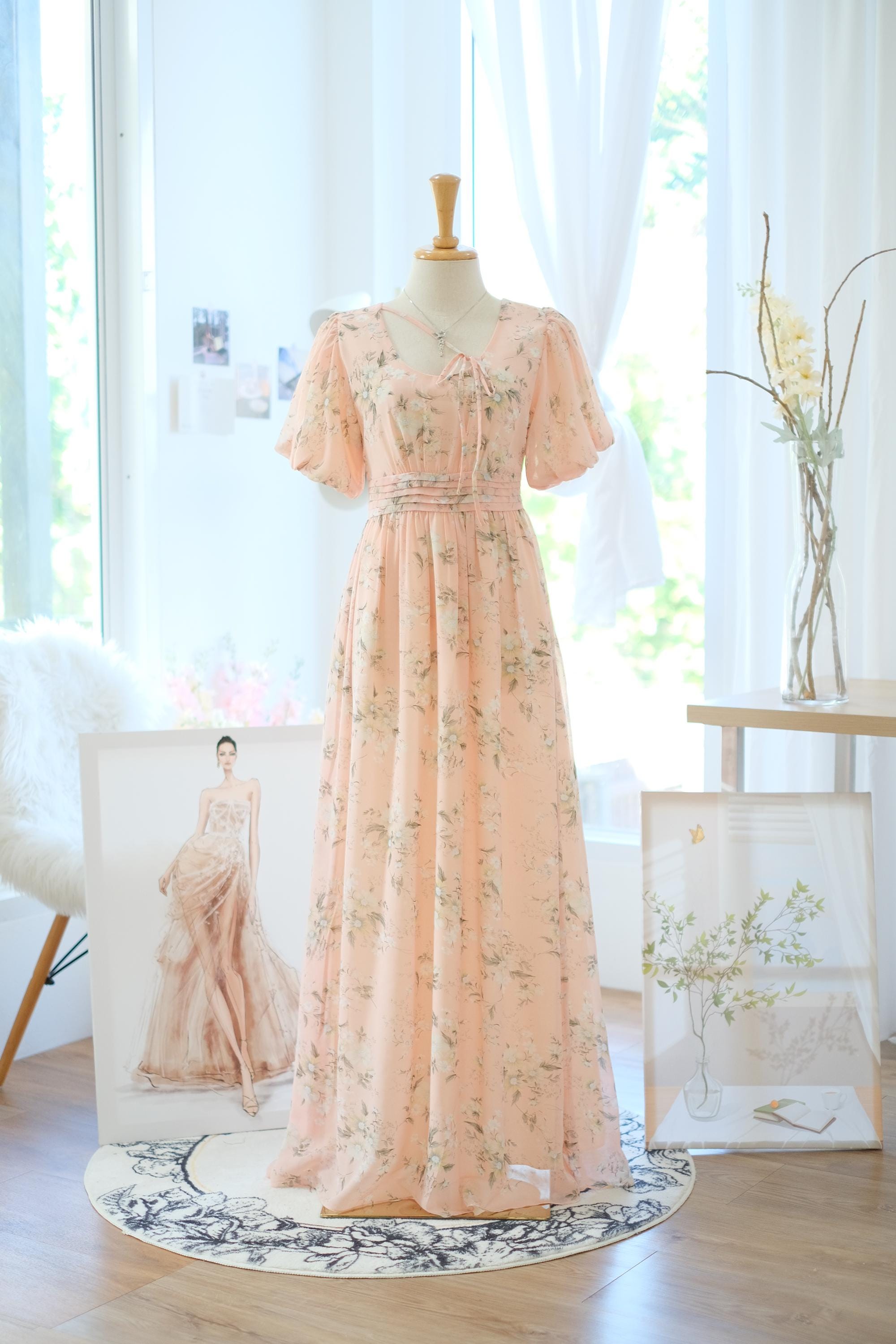 sheer puff dress | Acka.｜ エーシーケーエー｜公式オンラインストア