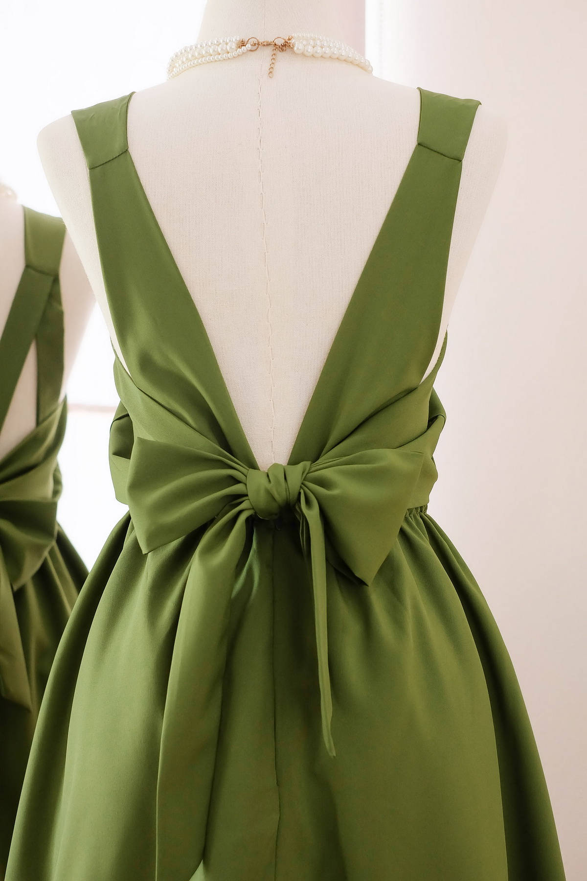 Moss Green Bridesmaid Dresses Green Party Dress Prom Cocktail - Etsy