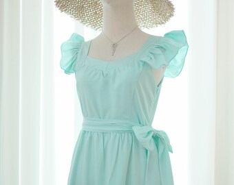 mint green spring dresses