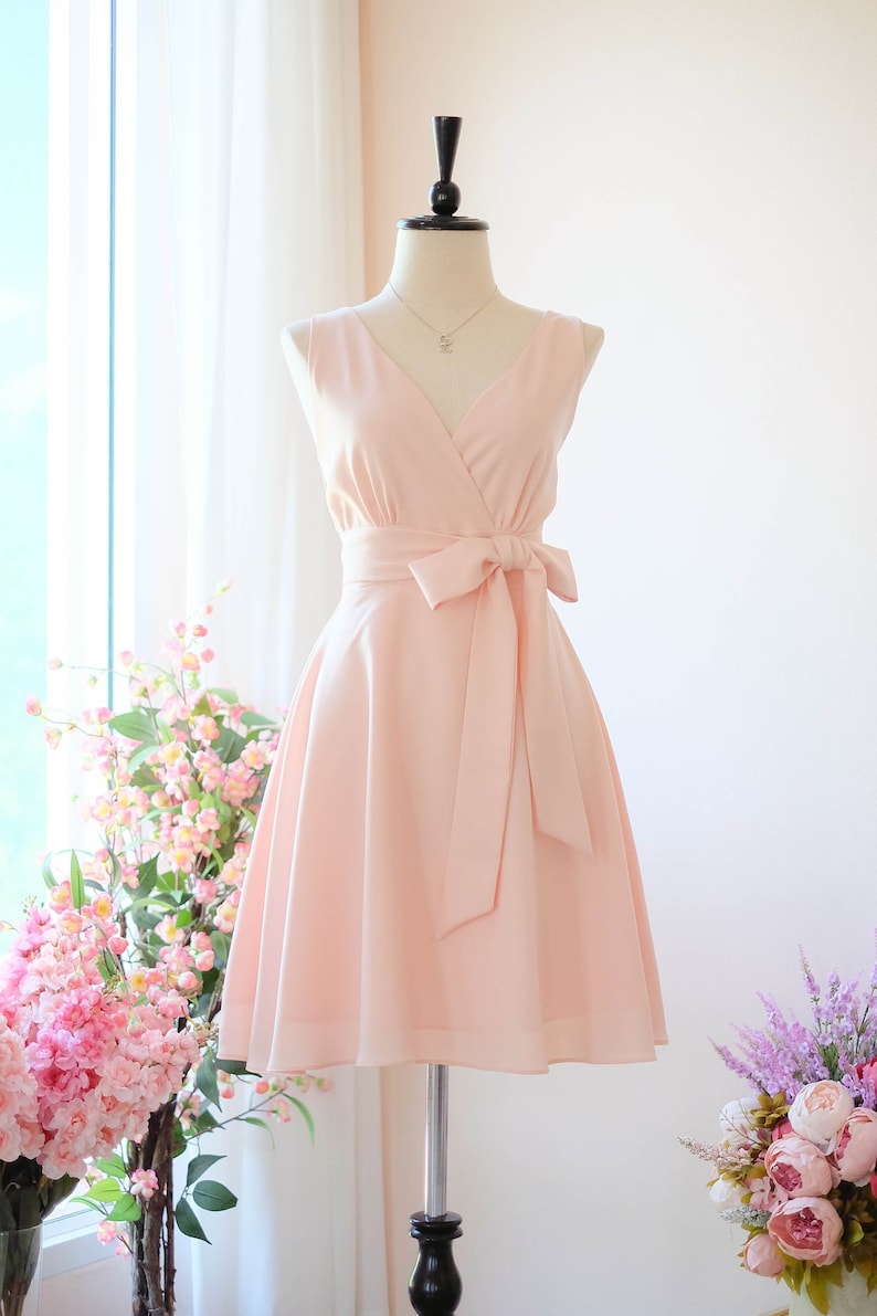 blush pink dress formal