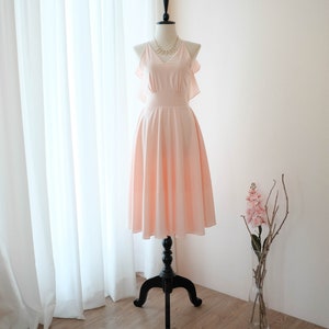 Pink blush dress pink Bridesmaid dress prom party cocktail wedding dress wedding guest dresses image 4