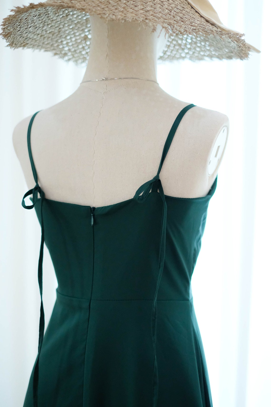 forest green bridesmaid robes