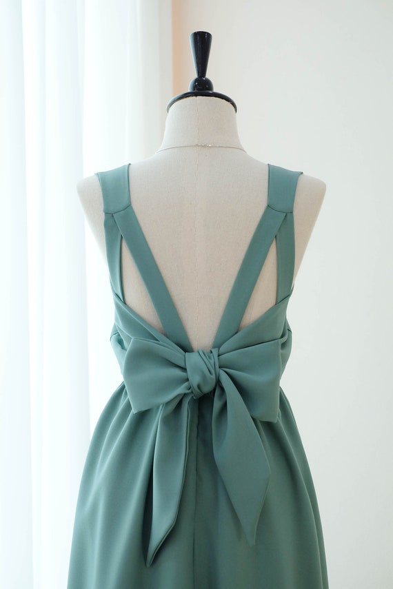 dark sage green dress