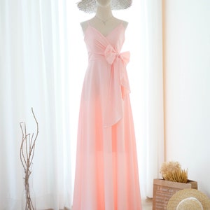 Brautjungfernkleider Pink blush Kleid Cocktailkleid party prom dress Langes Partykleid Langes Brautjungfer Kleid bodenlange Kleider