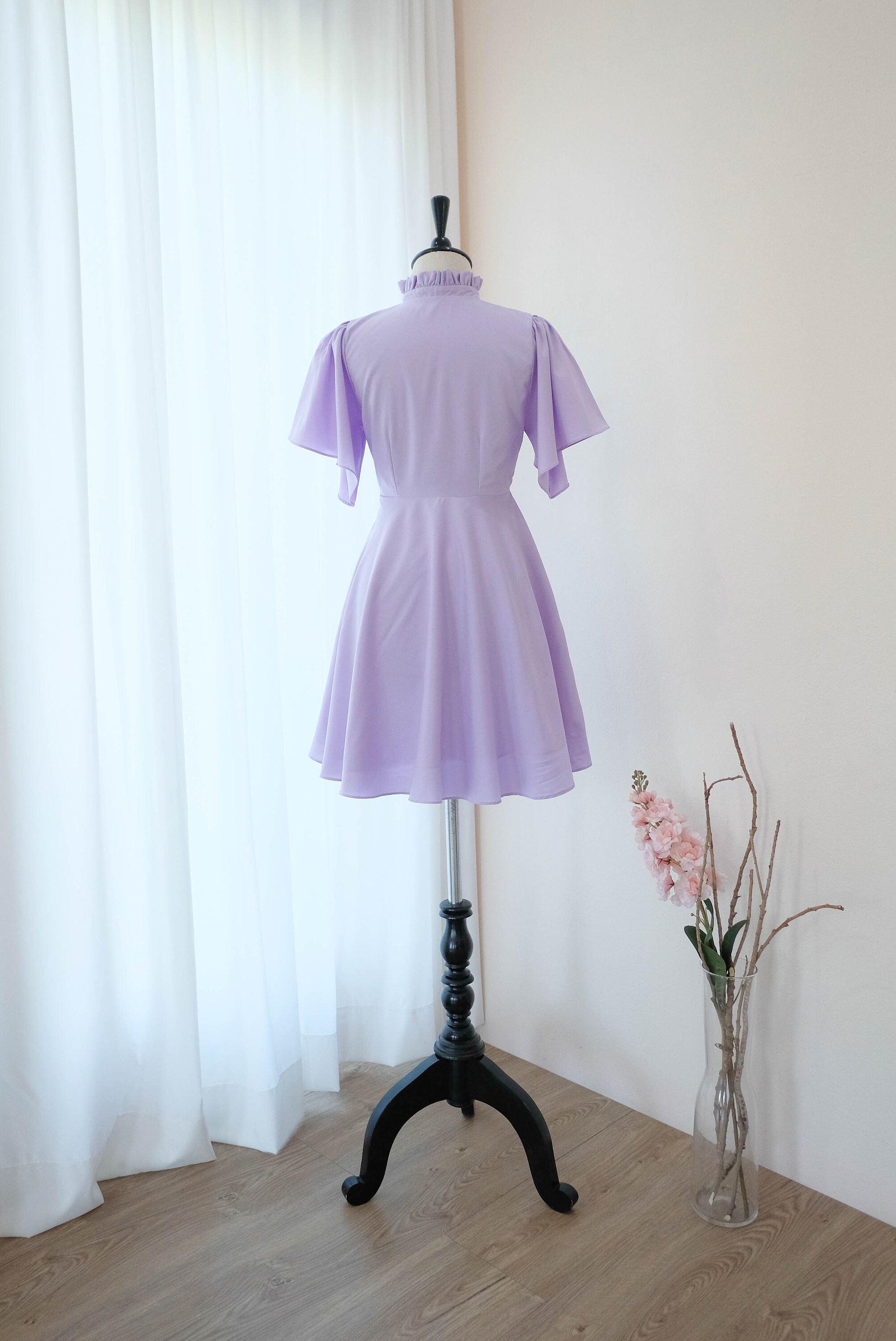 Purple Lilac Dress Lilac Bridesmaid Dress Short Prom Party | Etsy