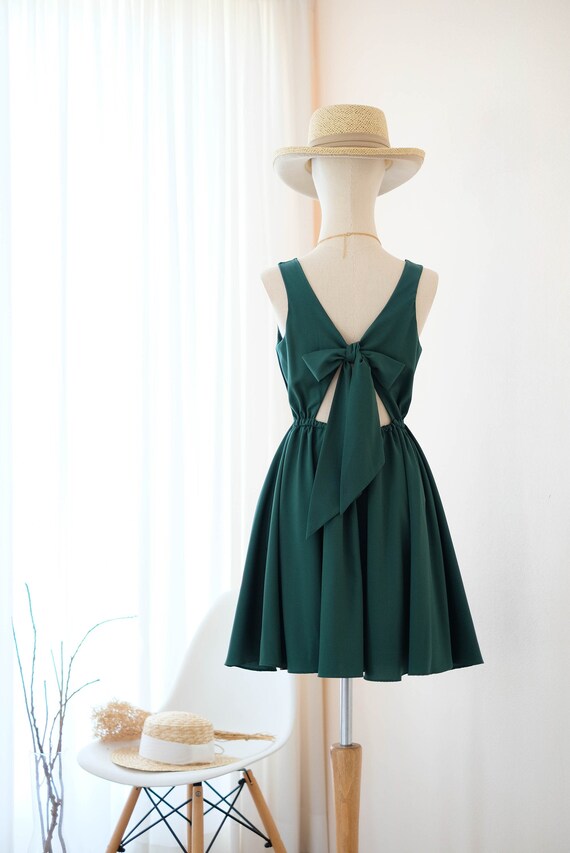 forest green christmas dress
