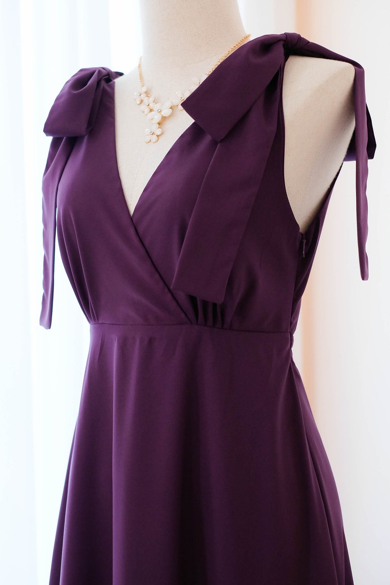 plum dress for wedding